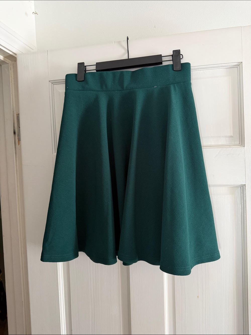 Emerald green circle skirt